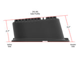 Holley 241-85 M/T Valve Covers - Vintage Style - Finned - BBC - Satin Black