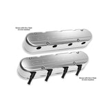 Holley 241-176 2-Piece "Chevrolet" Script Valve Cover - Gen III/IV LS - Polished
