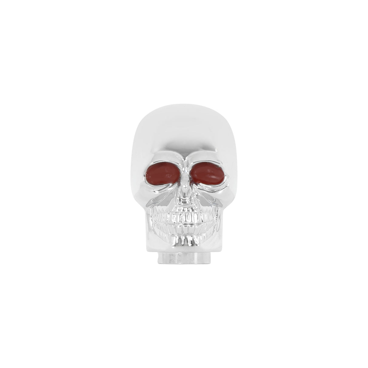 Mr Gasket Shifter Knob - Chrome - Skull With Red Eyes - 9628
