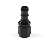 Mr Gasket -10 AN Straight Push-On Hose Ends - Black - 200110-BL