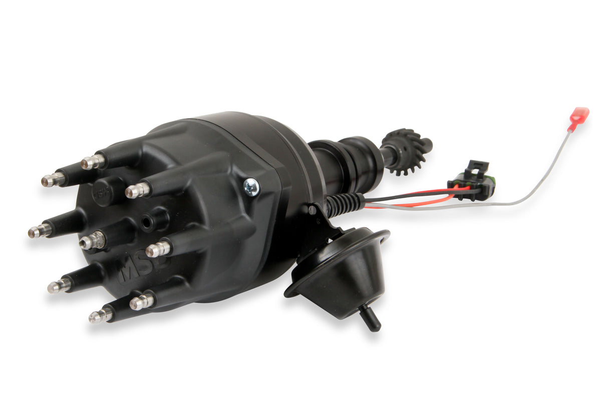 MSD Black Distributor, Ford 289/302, Ready-to-Run, Steel Gear - 835231