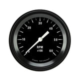 Classic Instruments Hot Rod 3" Tachometer Gauge (6000 RPM) - HR60BLF
