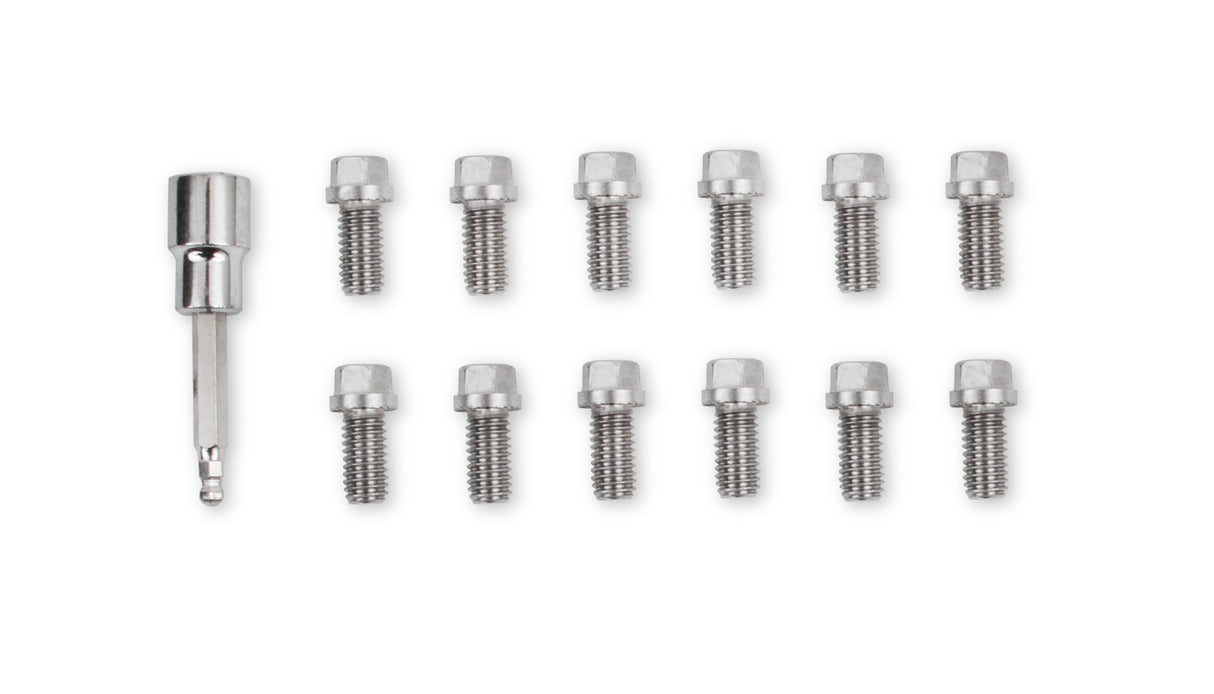 Mr Gasket Headlock Locking Header Bolts - 3/8-16 x 3/4 Inch - Set of 12 - 2230G