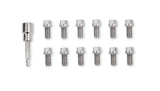 Mr Gasket Headlock Locking Header Bolts - 3/8-16 x 3/4 Inch - Set of 12 - 2230G