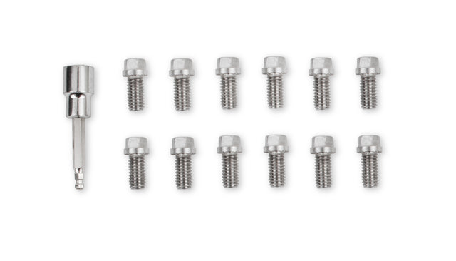 Mr Gasket Headlock Locking Header Bolts - 3/8-16 x 3/4 Inch - Set of 12 - 2230G