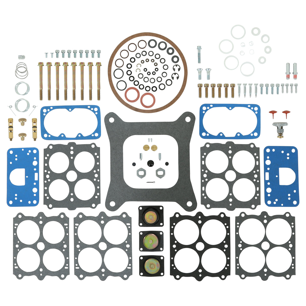 Quick Fuel Super Non-Stick Rebuild Kit; 4150 D.P. (390-850 CFM) - 3-302QFT