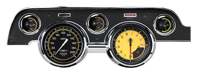 Classic Instruments AutoCross Yellow 1967-68 Mustang - MU67DAXY
