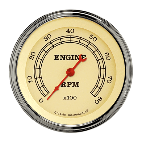 Classic Instruments Vintage 3 3/8" Tachometer - VT80SLF