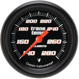 Classic Instruments Velocity Black 2-5/8" Transmission Temperature Gauge - VS327BBPF