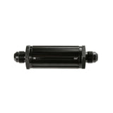 Mr Gasket -6 AN Male Fuel Filter 30 Micron - Black - 2006-BL