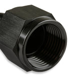 Mr Gasket -6 AN 45 Degree Swivel Hose End - Black - 224506-BL