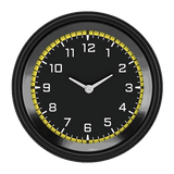Classic Instruments AutoCross Yellow 3-3/8" Clock - AX93YBLF