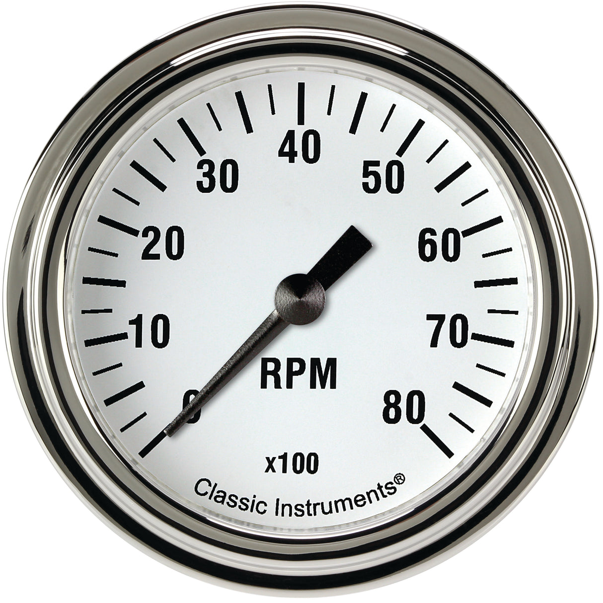 Classic Instruments White Hot 2-5/8" Tachometer Gauge - WH383SLF
