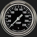 Classic Instruments Hot Rod 2 5/8" Stock Eliminator Temp. Gauge - HR329SLF