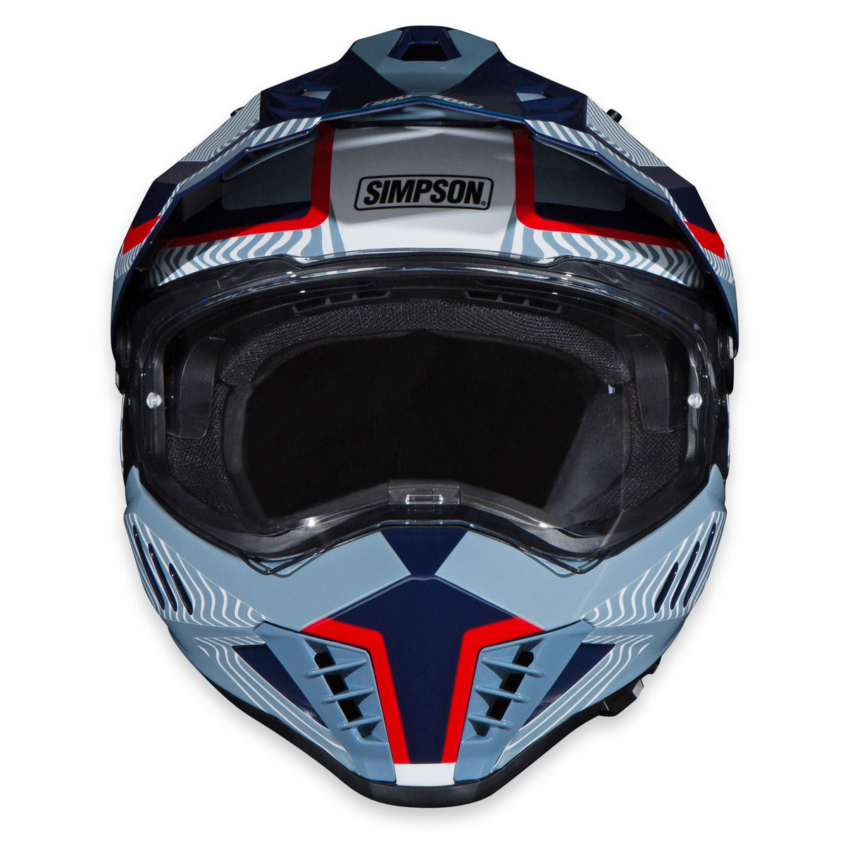Simpson Motorcycle Xcursion Bandit Helmet - Mojave Blue - Large - XBMUGRLG