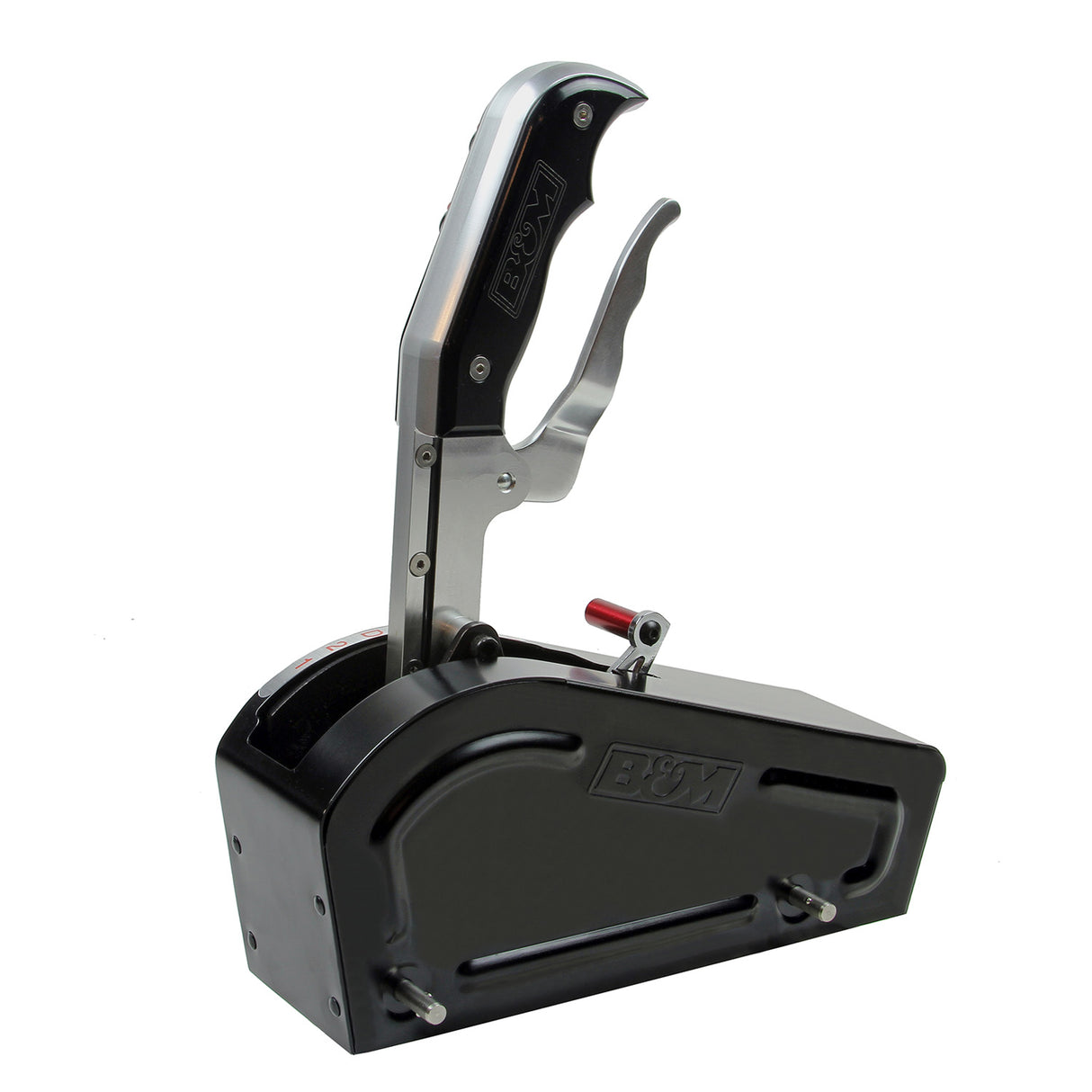 B&M Automatic Gated Shifter - Magnum Grip Stealth Pro Stick - Two Tone - Dual Button - 81104