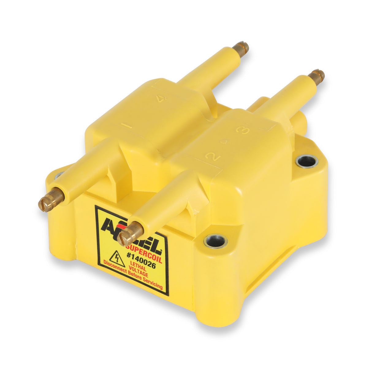 ACCEL Ignition Coil - SuperCoil- Dodge/Plymouth/Chrysler-Round Pin- Yellow- Individual - 140026ACC