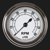 Classic Instruments Classic White 2 1/8" Tachometer - CW183SLF