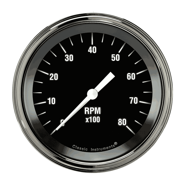 Classic Instruments Hot Rod 3 3/8" Tachometer - HR80SLF