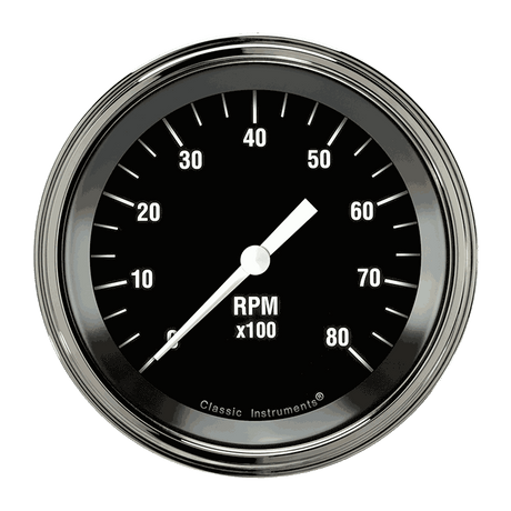 Classic Instruments HOT ROD 3IN TACH 8000 RPM - HR80SLC