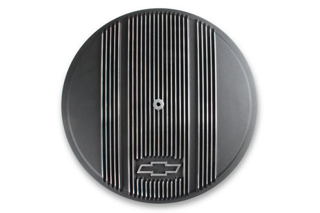 Holley 120-173 Vintage Series GM Licensed Air Cleaner - Satin Black Machined