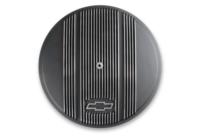 Holley 120-173 Vintage Series GM Licensed Air Cleaner - Satin Black Machined