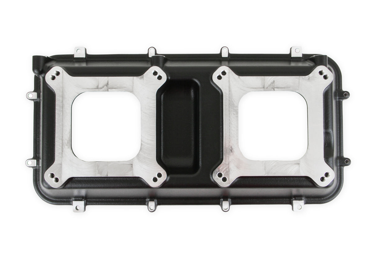 Holley 300-207BK Hi-Ram Intake Plenum Top Only, 2 x 4150- Semi-Gloss Black Finish