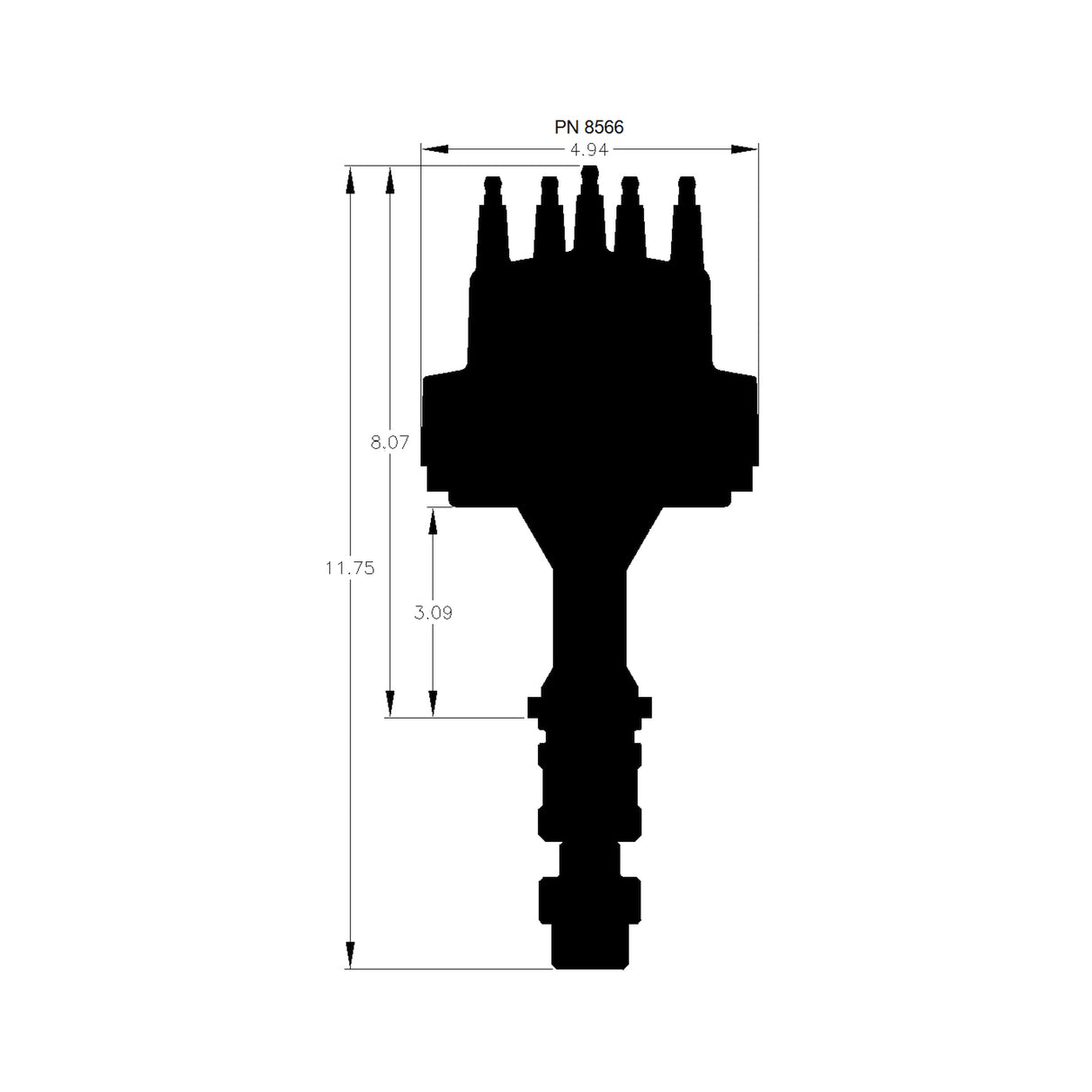 MSD Oldsmobile V8 350-455 Distributor - 8566