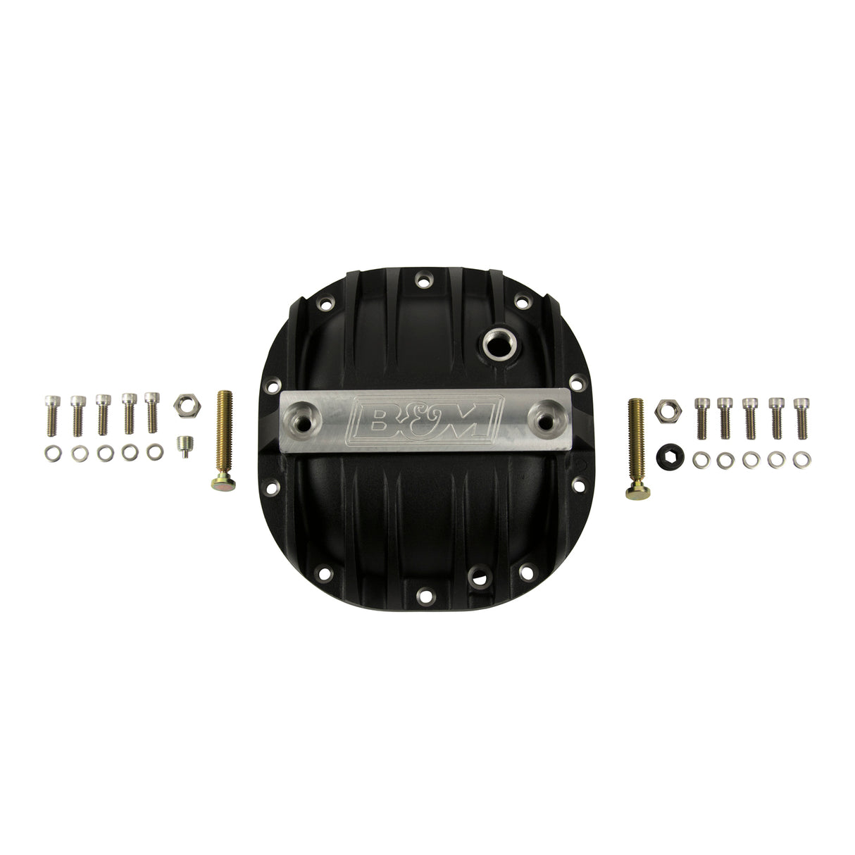 B&M Hi-Tek Aluminum Differential Cover for Ford 8.8-inch - Black - 41297