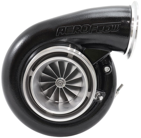 Aeroflow BOOSTED 8082 V-BAND 1.28 Turbocharger 1600HP, Hi Temp Black Finish - AF8005-4206BLK AF8005-4206BLK