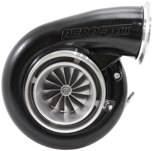 Aeroflow BOOSTED 8082 V-BAND 1.28 Turbocharger 1600HP, Hi Temp Black Finish - AF8005-4206BLK AF8005-4206BLK
