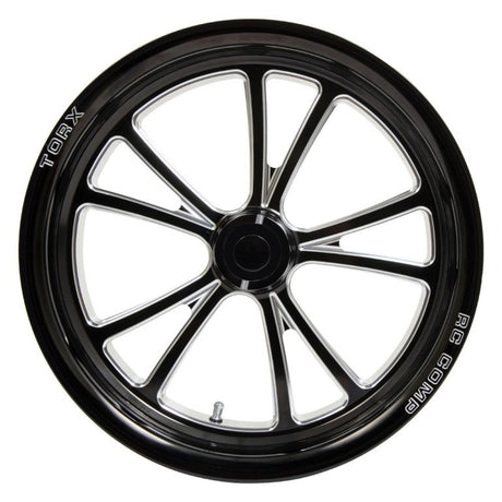RC Comp Torx 15" x 3.5" Front Wheel, Black with Eclipse Finish - RCCS53504-01E RCCS53504-01E