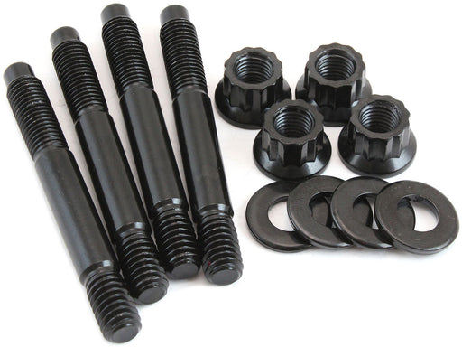 Aeroflow Carburettor Stud Kit to Suit 1" Spacer, 2.70" (69mm) OAL - Black Finish 12 Point Head, 8740 Material, Sold as a Pack of 4 (AF37-1052) AF37-1052