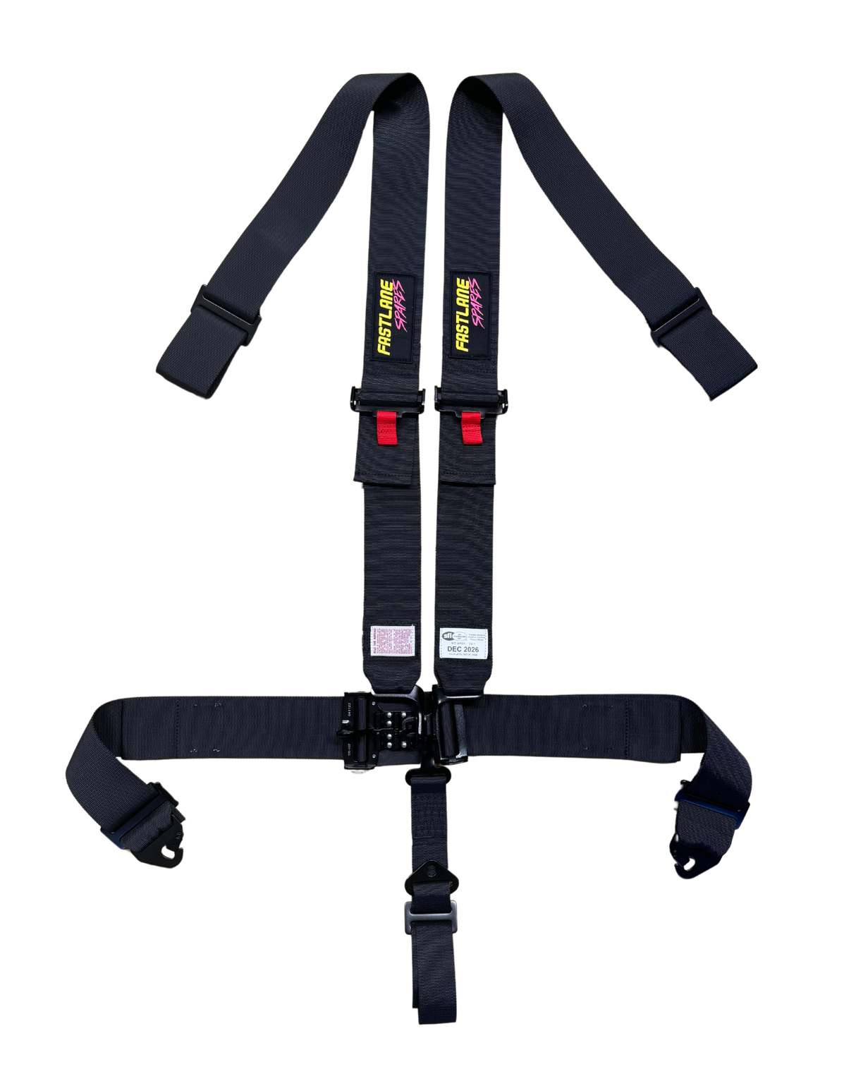 Fast Lane Lever Latch Harness Belts 3" Shoulder, 3" Lap SFI