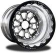 RC Comp Impulse 15" x 8" Rear Wheel, Black with Eclipse Finish - RCCSA402P1E-14E RCCSA402P1E-14E