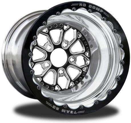 RC Comp Impulse 15" x 8" Rear Wheel, Black with Eclipse Finish - RCCSA402P1E-14E RCCSA402P1E-14E