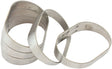 Aeroflow Stainless Steel 3" Oval Vertical Pie Cuts - Pack of 5 2-1/4" H x 3-1/2" W, 1/16" Wall (AF9487-3000) AF9487-3000
