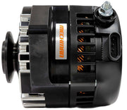 Mechman Billet S Series 170 Amp Racing Alternator, Black Finish V-Groove Pulley. Suit Ford 1965-85 (MMB7058170B)