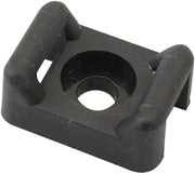 Aeroflow Cable Tie Screw Mount 21.3mm x 15.3mm - 100 Pack Nylon 66 Material, Black Colour (AF98-9989-100) AF98-9989-100
