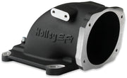 Holley EFI Throttle Body Intake Elbow - Black Suit GM LS 105mm Throttle Body with 4150 Carburettor Pattern (HO300-240BK) HO300-240BK