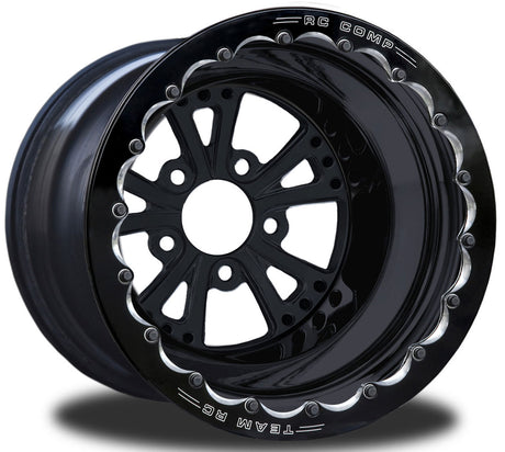 RC Comp Torx 15" x 9" Rear Wheel, Black with Eclipse Finish - RCCSC401P1E-01E RCCSC401P1E-01E