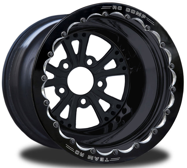 RC Comp Torx 15" x 9" Rear Wheel, Black with Eclipse Finish - RCCSC401P1E-01E RCCSC401P1E-01E