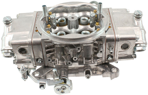 Aeroflow 850cfm 4-Barrel Double Pumper Carburettor with Mechanical Secondaries Square bore 4150 Flange, No Choke, Silver Finish (AF5112-3850) AF5112-3850