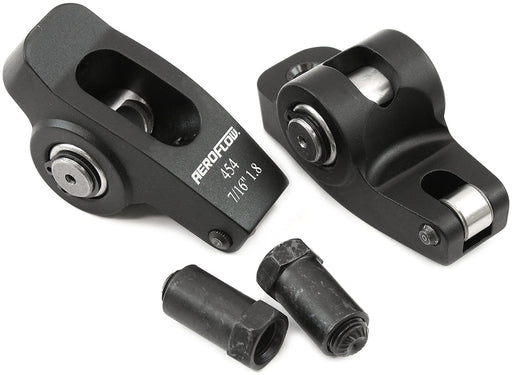 Aeroflow Big Block Chev Aluminium Roller Rocker Set 7/16" Stud Mount, 1.8 Ratio, Set of 2 (AF95-1117-2) AF95-1117-2
