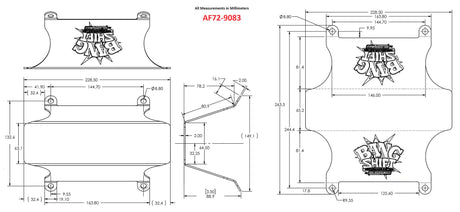 Aeroflow Bang Shift Floor MountShifter Platform Raised 89mm (3-1/2") (AF72-9083) AF72-9083