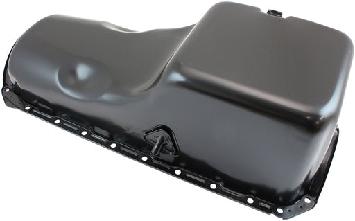 Aeroflow Big Block Chevrolet Right Hand Dipstick Standard Replacement Oil Pan, Black Finish Suit 2-Piece Rear Main Seal, 5.0L Capacity (AF82-9294BLK)