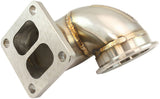 Aeroflow Boosted GM LS T4 Twist Mount Adapter Stainless Steel Turbo Manifold - AF8470-2000
