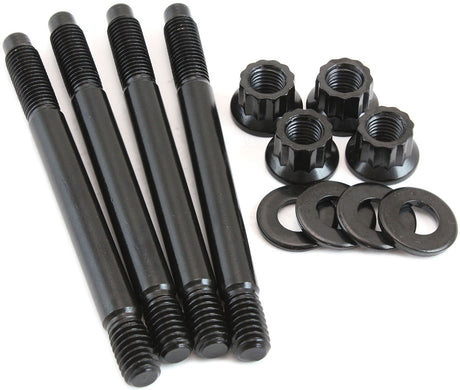 Aeroflow Carburettor Stud Kit to Suit 2" Spacer, 3.70" (94mm) OAL - Black Finish - AF37-1053 AF37-1053