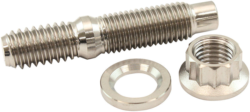 Aeroflow 5/16" Titanium Stud, Nut and Washer Kit Sold as One Stud, One Flat Washer and One 12 Point Nut (AF55-3003) AF55-3003