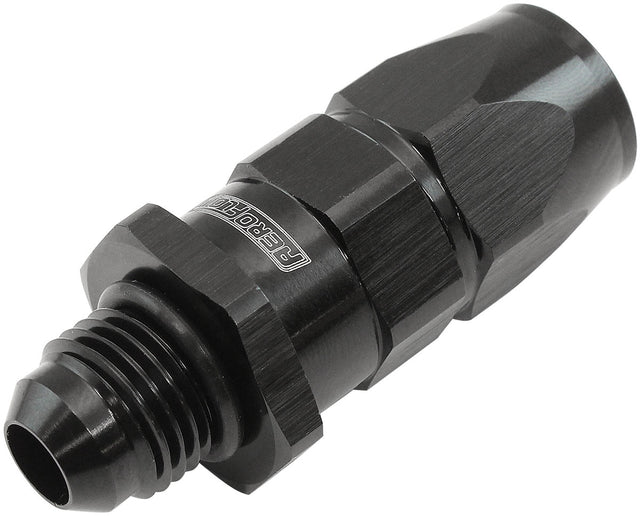 Aeroflow Male AN Swivel Straight Hose End -6AN to -6AN PTFE (Teflon®) Hose End - AF580-06-06DBLK AF580-06-06DBLK